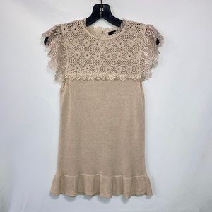 Nanette Lepore Lace & Knit Blouse
